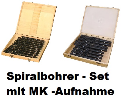 Spiralbohrer -SET mit MK-Aufnahme